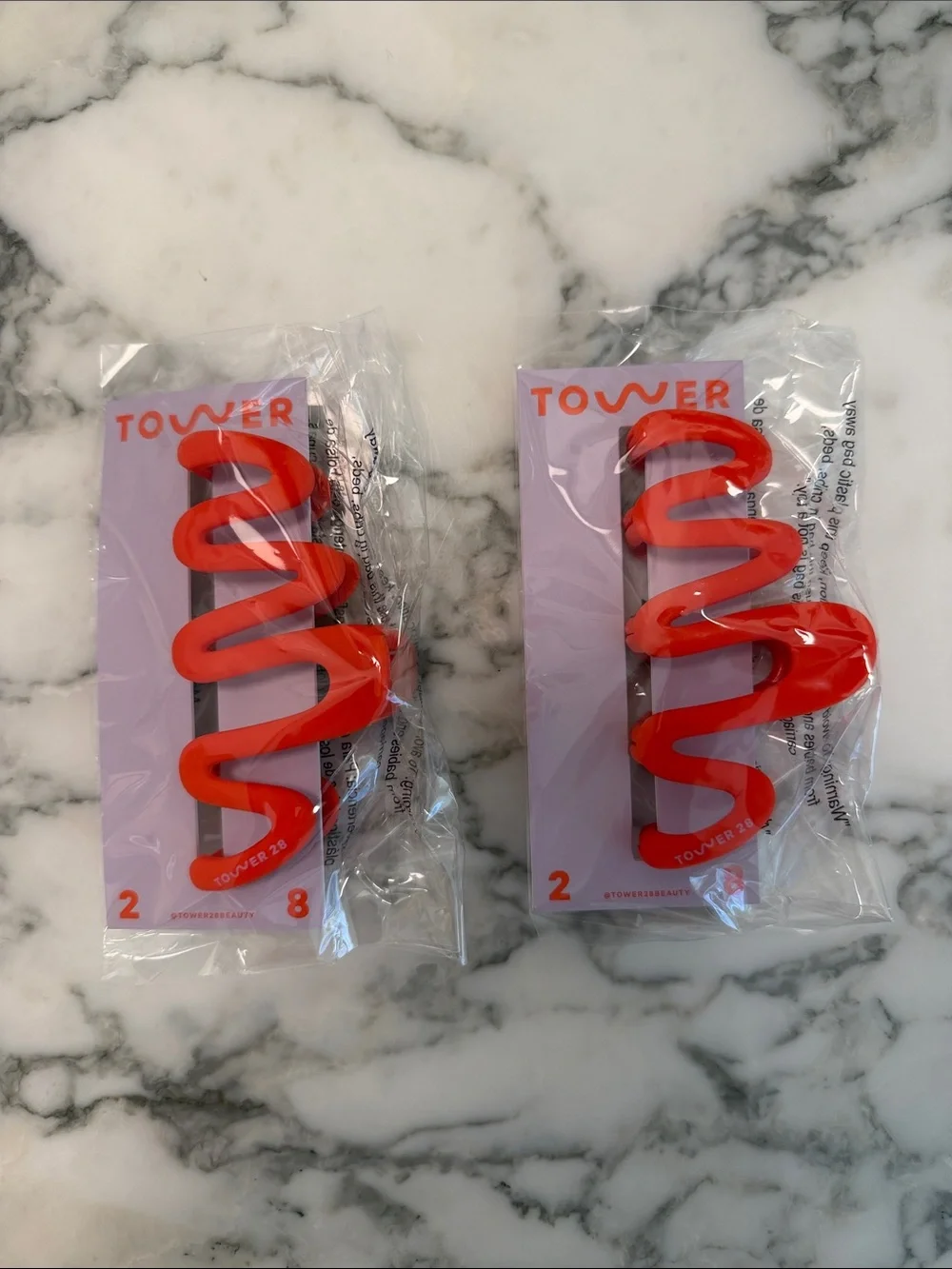 Tower 28 Red Spiral Hair Claw Clip
